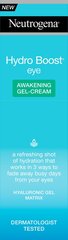 Värskendav silmaümbruskreem - geel Neutrogena Hydro Boost 15 ml цена и информация | Сыворотки, кремы для век | kaup24.ee