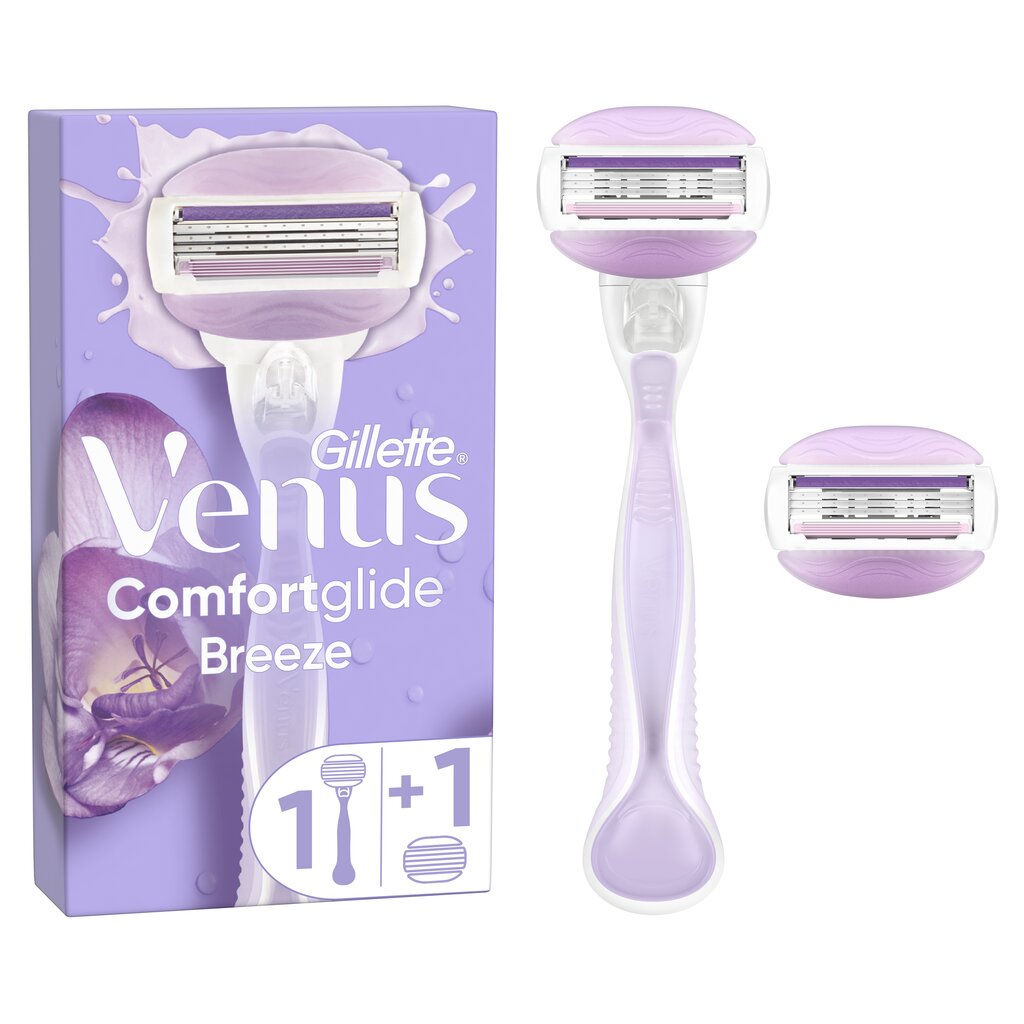 Raseerija ja 2 pead Gillette Venus ComfortGlide Breeze hind ja info | Raseerimisvahendid | kaup24.ee