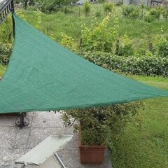 Треугольная сетка для защиты от солнца Sunshine kit, зеленый, 3 x 3 x 3 м цена и информация | Садовые инструменты | kaup24.ee