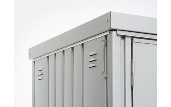 Aiakuur Equipment Locker 90, (93 x 83 x 182,5 cm), metallik kvartshall; hind ja info | Aiatööriistad | kaup24.ee