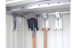 Aiakuur Equipment Locker 90, (93 x 83 x 182,5 cm), metallik kvartshall; цена и информация | Aiatööriistad | kaup24.ee