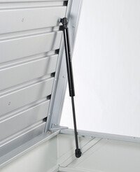 Hoiukast LeisureTime Box 130; 134x62x71cm (27 kg) 460L, metallist kvartshall; hind ja info | Aiatööriistad | kaup24.ee