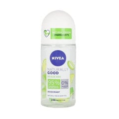 Rulldeodorant Nivea Naturally good organic aloe vera roll on, 50 ml цена и информация | Дезодоранты | kaup24.ee