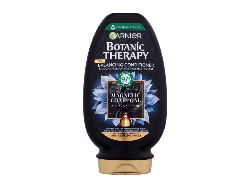 Palsam kuivadele ja rasustele juustele Garnier Botanic Therapy Magnetic Charcoal 200 ml цена и информация | Juuksepalsamid | kaup24.ee