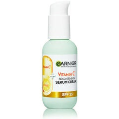 Осветляющий крем для лица Vitamin C 2-n1 SPF25 50 мл цена и информация | Garnier Защитные, дезинфицирующие средства, медицинские товары | kaup24.ee