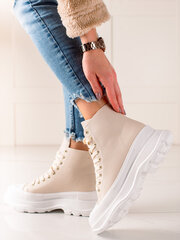 Кроссовки на платформе Shelovet, бежевые цена и информация | Спортивная обувь, кроссовки для женщин | kaup24.ee