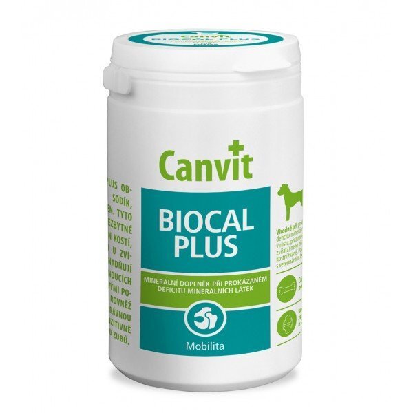 Vitamiinid koertele CANVIT BIOCAL PLUS N230, 230g hind ja info | Toidulisandid ja parasiitide vastased tooted | kaup24.ee