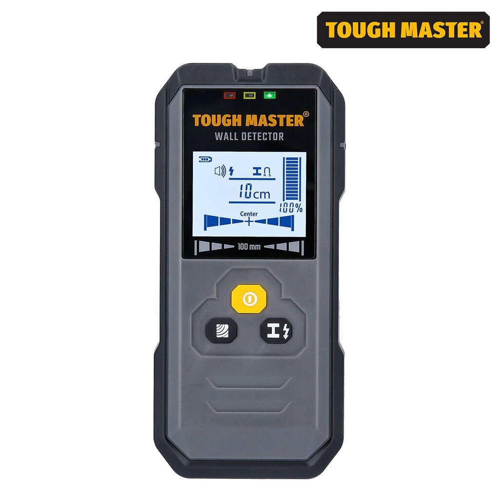 Metalli, puidu, kaabli detektor UK BRAND, TOUGH MASTER® TM-WD100 hind ja info | Käsitööriistad | kaup24.ee