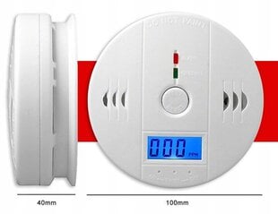 Süsinikmonooksiidi CO gaasi lcd detektor цена и информация | Детекторы дыма, газа | kaup24.ee
