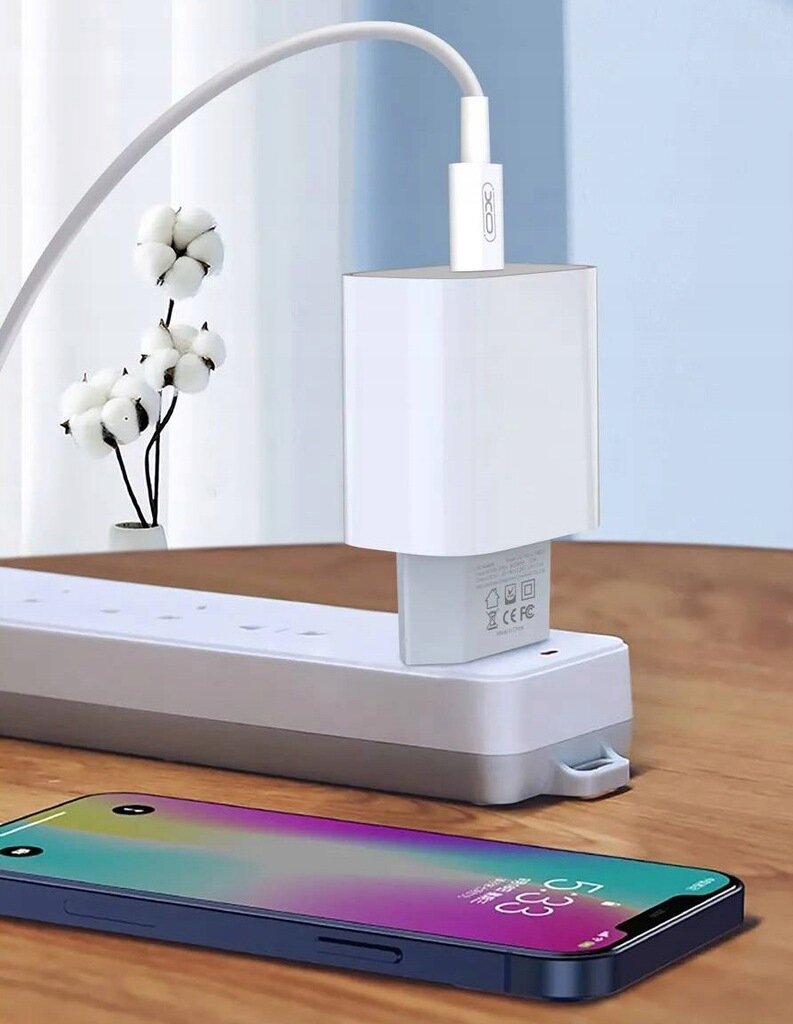 Täiustatud seinalaadija 20W 1x USB-C valge hind ja info | Mobiiltelefonide laadijad | kaup24.ee