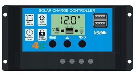 Laadimisregulaator 12V 24V päikesekontroller 30A цена и информация | Päikeseenergiajaamade osad | kaup24.ee