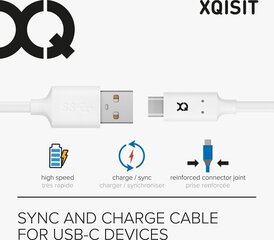 Xqisit USB-A - USB-C 1 m цена и информация | Кабели для телефонов | kaup24.ee