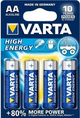 Varta High Energy AA / R6 4 штуки цена и информация | Батарейки | kaup24.ee