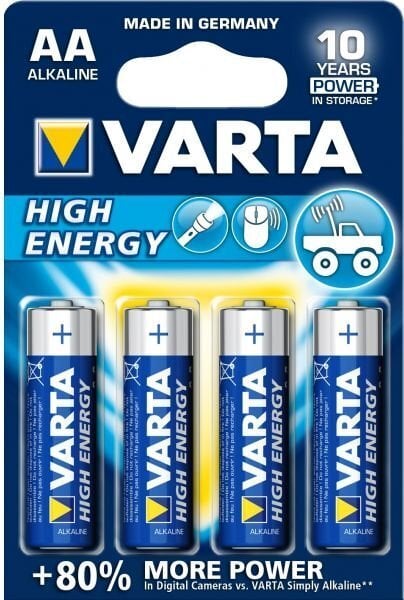 Varta High Energy AA / R6 4 tk. цена и информация | Patareid | kaup24.ee