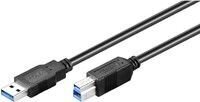 MicroConnect USB-A - USB-B 5 m (USB3.0AB5B) цена и информация | Mobiiltelefonide kaablid | kaup24.ee