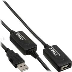 InLine USB-A - USB-A 25 м (34614I) цена и информация | Адаптеры и USB-hub | kaup24.ee