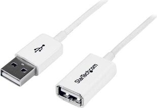 StarTech USB-A - USB-A 1 m (USBEXTPAA1MW) hind ja info | USB jagajad, adapterid | kaup24.ee