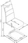 2 tooli komplekt K291, valge цена и информация | Söögilaua toolid, köögitoolid | kaup24.ee