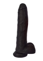 Фаллоимитатор с яичками Curve Toys Jock 28 см, черный цвет цена и информация | Фаллоимитаторы | kaup24.ee