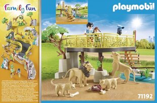 71192 PLAYMOBIL® Family Fun, Львы в вольере на открытом воздухе цена и информация | Конструкторы и кубики | kaup24.ee