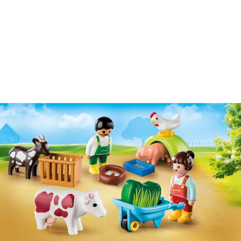 71158 PLAYMOBIL® 1.2.3 - Koduloomad hind ja info | Klotsid ja konstruktorid | kaup24.ee