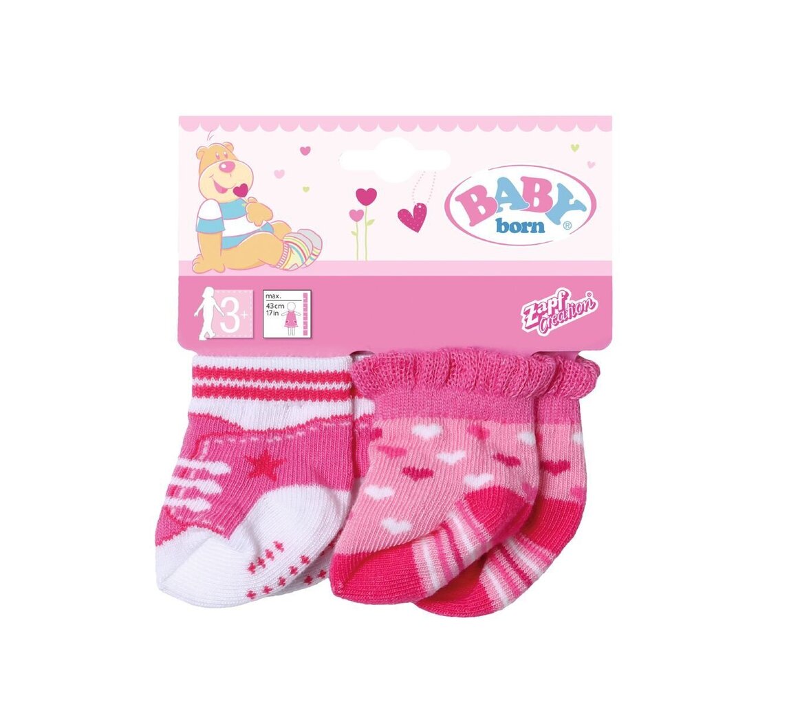 Nuku sokid Baby Born®, 2 paari цена и информация | Tüdrukute mänguasjad | kaup24.ee