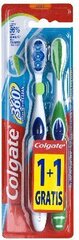 Pehme hambahari Colgate 360, 2 tk. hind ja info | Suuhügieen | kaup24.ee