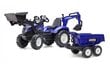 Laste pedaalidega traktor haagisega Falk New Holland T8 hind ja info | Poiste mänguasjad | kaup24.ee
