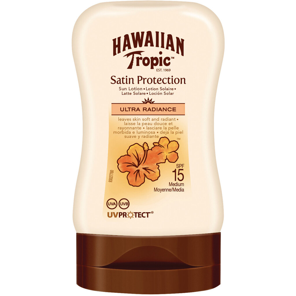 Tundlikule nahale sobiv päikesekreem Silk Hawaiian Tropic Spf 15 100ml цена и информация | Päikesekreemid | kaup24.ee