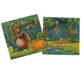 Salvrätikud 33 x 33 cm, 20 tk "The Jungle Book" 123383 hind ja info | Ühekordsed nõud | kaup24.ee