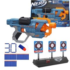 Nerf Elite 2.0 Commander E9485 + elektrooniline noolemäng + 30 noolemängu hind ja info | Poiste mänguasjad | kaup24.ee