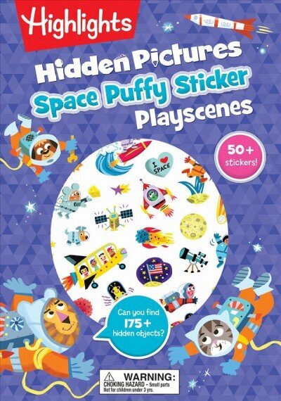 Space Hidden Pictures Puffy Sticker Playscenes цена и информация | Väikelaste raamatud | kaup24.ee