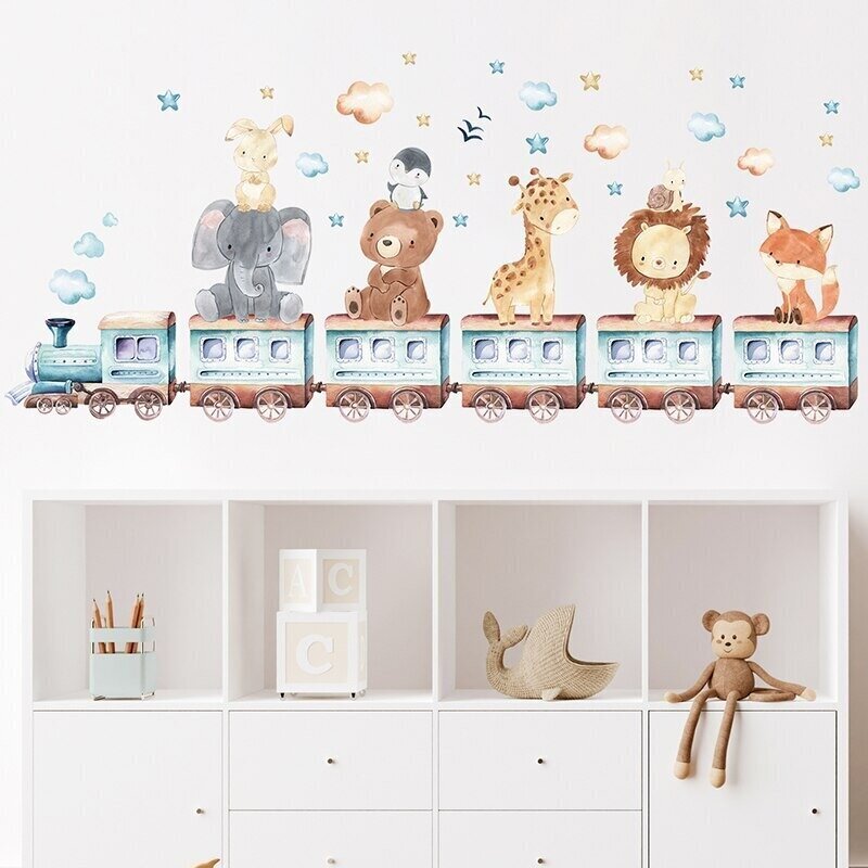 Laste seinakleebis Rong loomadega hind ja info | Seinakleebised | kaup24.ee