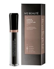 Гель для бровей M2 Beaute Eyebrow Enhancer Color & Care, brown, 6 мл цена и информация | Тушь, средства для роста ресниц, тени для век, карандаши для глаз | kaup24.ee