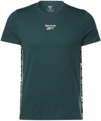 Мужская футболка Reebok Ri Tape Tee Green HJ7836 HJ7836/M цена и информация | Мужские футболки | kaup24.ee