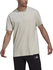 Мужская футболка Adidas M Fv Tee Beige HK2856 HK2856/L цена и информация | Meeste T-särgid | kaup24.ee
