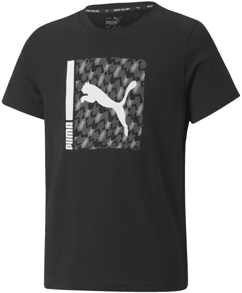 Puma T-Särgid Active Sports Tee Black 670071 01 670071 01/164 цена и информация | Poiste särgid | kaup24.ee