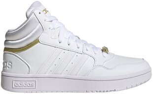 Adidas Jalatsid Hoops 3.0 Mid White GY4752 GY4752/5 цена и информация | Спортивная обувь, кроссовки для женщин | kaup24.ee