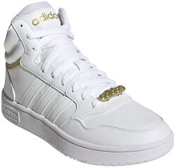Женские кеды Adidas Hoops 3.0 Mid White GY4752 GY4752/5 цена и информация | Спортивная обувь, кроссовки для женщин | kaup24.ee