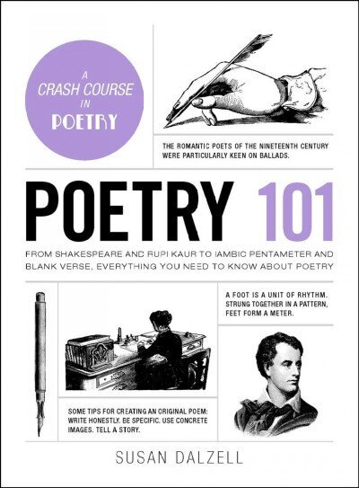 Poetry 101: From Shakespeare and Rupi Kaur to Iambic Pentameter and Blank Verse, Everything You Need to Know about Poetry цена и информация | Ajalooraamatud | kaup24.ee