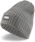 Puma Mütsid Ribbed Classic Cuff Beanie Grey 024038 03 hind ja info | Meeste sallid, mütsid ja kindad | kaup24.ee