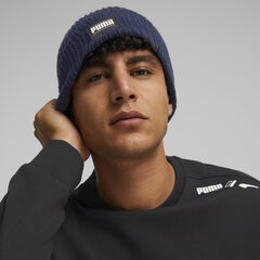 Шапка Puma Ribbed Classic Cuff Beanie Blue 024038 02 024038 02 цена и информация | Мужские шарфы, шапки, перчатки | kaup24.ee