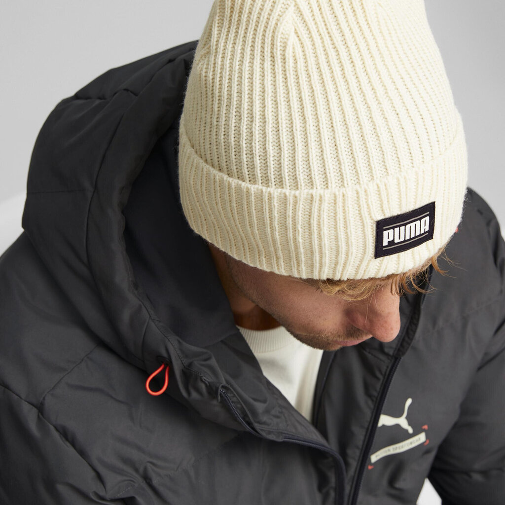 Puma Mütsid Ribbed Classic Cuff Beanie White 024038 04 hind ja info | Meeste sallid, mütsid ja kindad | kaup24.ee