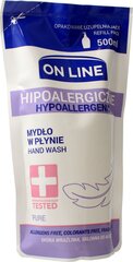 Жидкое мыло для чувствительной кожи On Line Pure пополнение, 500 мл цена и информация | Мыло | kaup24.ee