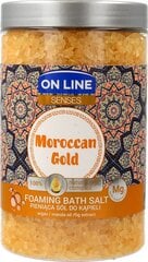 Соль для ванны On Line Senses Moroccan Gold, 480 г цена и информация | Масла, гели для душа | kaup24.ee