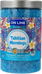 Соль для ванны On Line Senses Tahitian Mornings, 480 г цена и информация | Масла, гели для душа | kaup24.ee
