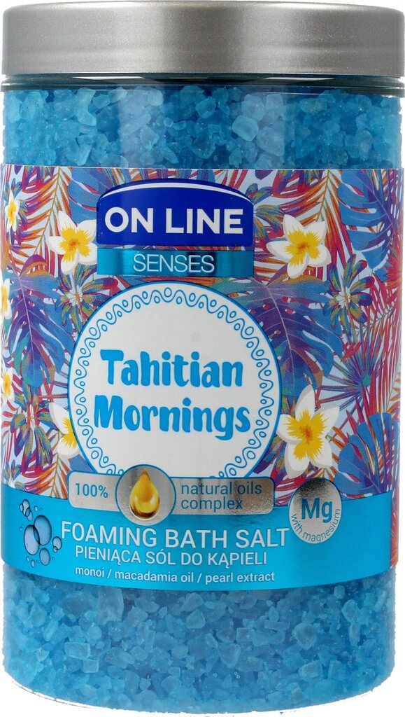 Vannisool On Line Senses Tahitian Mornings, 480 g цена и информация | Dušigeelid, õlid | kaup24.ee