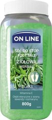 Jalasool On Line Relax ürdid, 800 g hind ja info | Dušigeelid, õlid | kaup24.ee