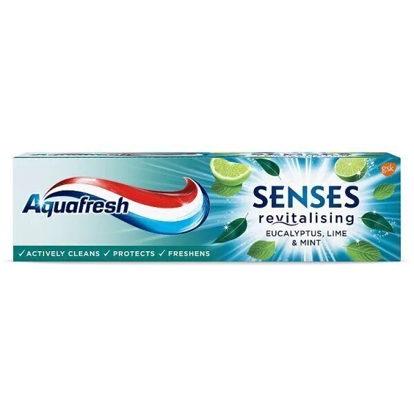 Hambapasta Eucalyptus and Lime and Mint Aquafresh Senses Energizing Toothpaste, 75ml hind ja info | Suuhügieen | kaup24.ee