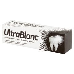 Valgendav musta värvi hambapasta aktiivsöega Ultrablanc, 75ml цена и информация | Для ухода за зубами | kaup24.ee